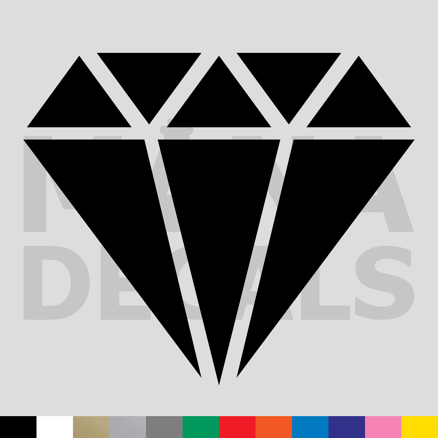 Diamond Vinyl Die Cut Decal Sticker – Bling Fancy Ice