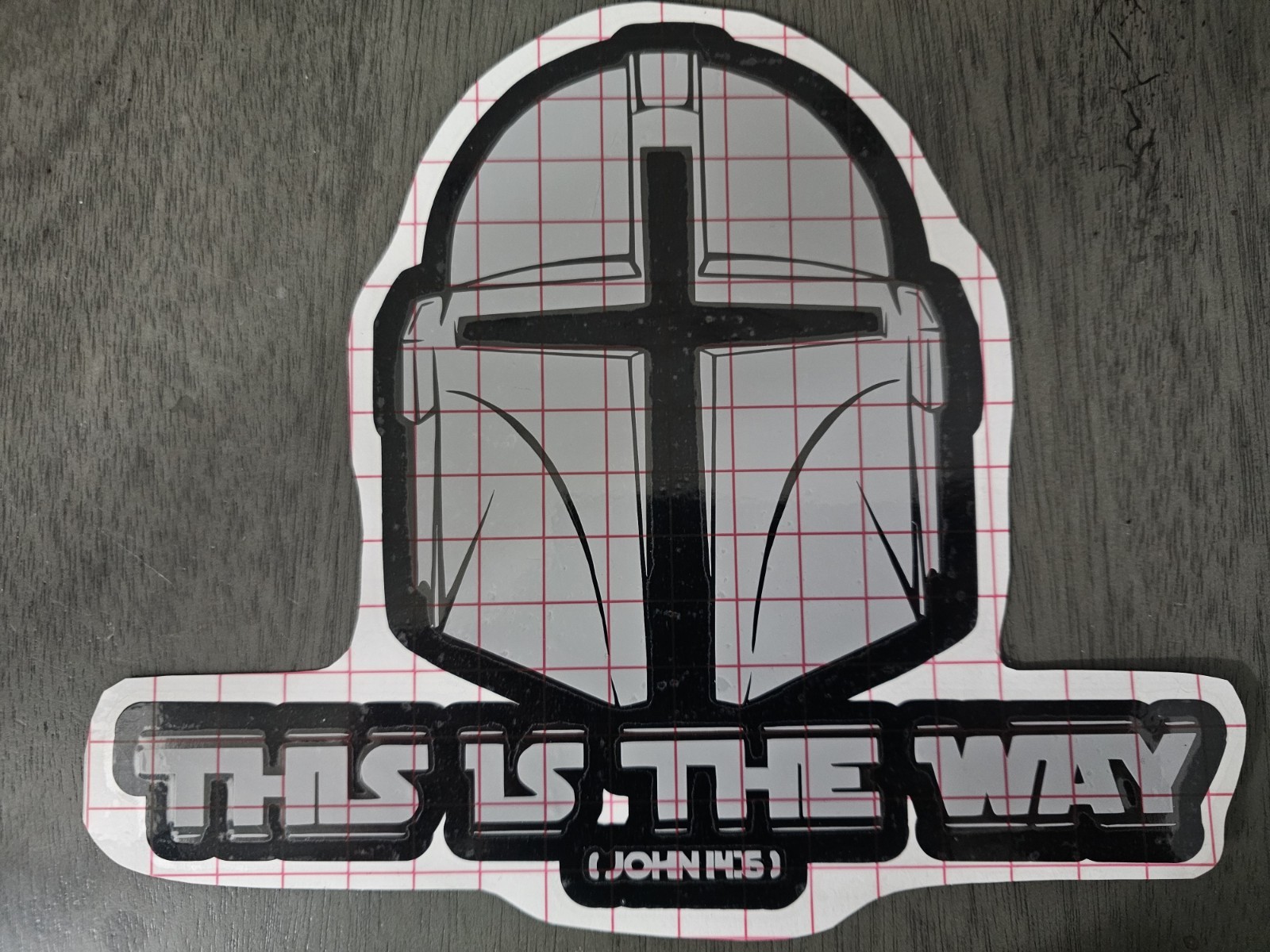 Star Wars Mandalorian Christian Scripture Custom Vinyl Decal
