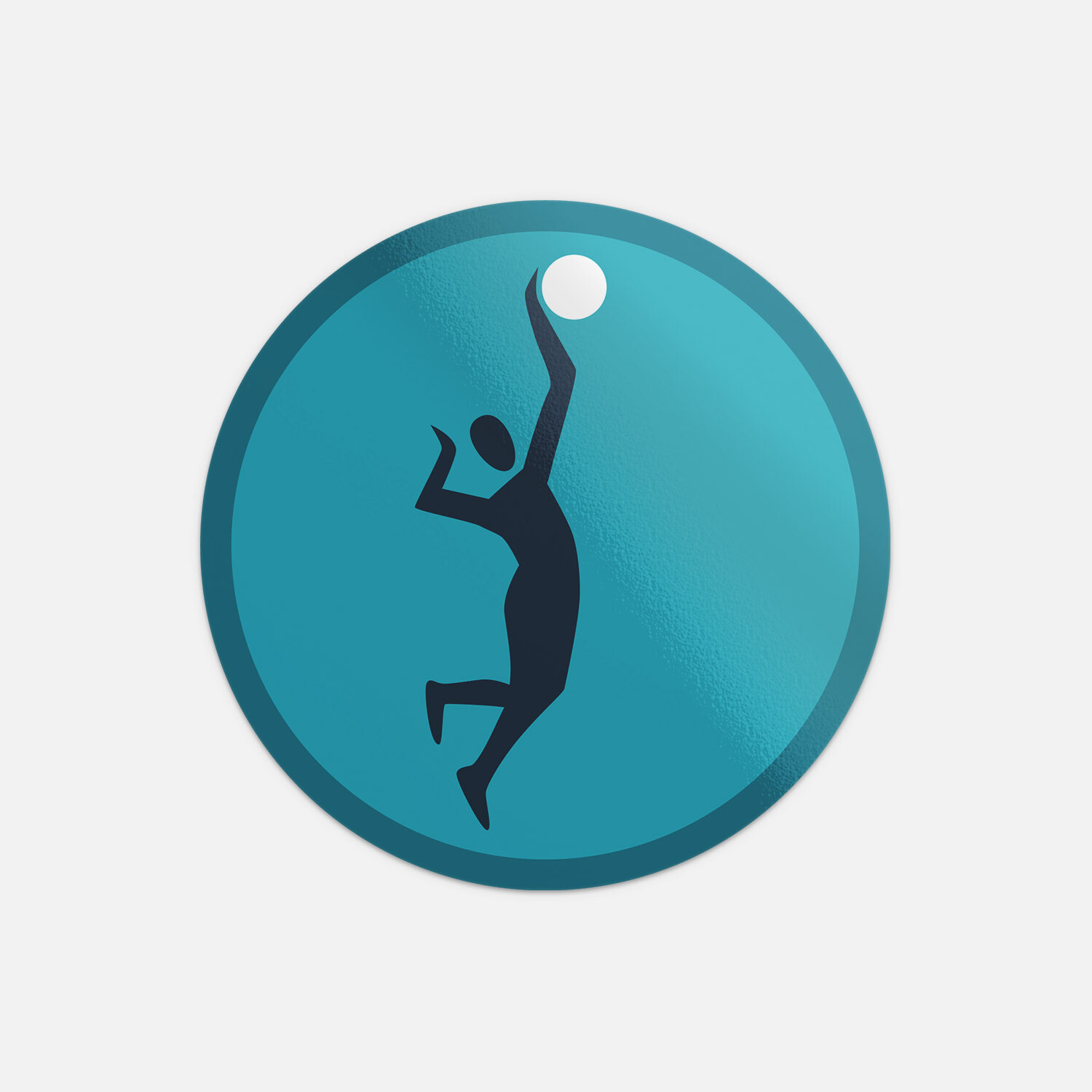 Volleyball Fitness Icon Sign Sport Vinyl Sticker Decal