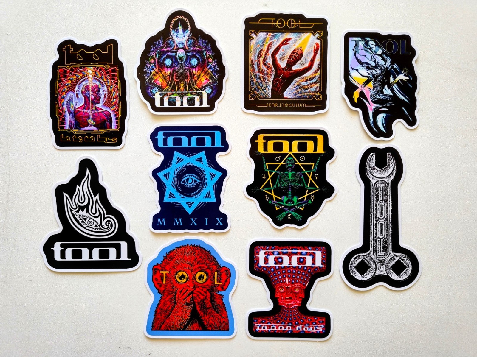Tool Sticker Lot (10 Stickers) psychedelic metal rock NIN APC Karnivool vinyl