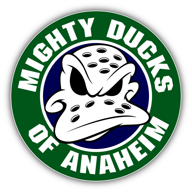 Anaheim Mighty Ducks NHL Hockey Logo Car Bumper Sticker Decal "SIZES"