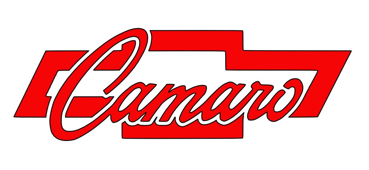 Chevy Bowtie w/"Camaro" Vinyl Decal Many Sizes Colors Buy 2 Get 1 FREE