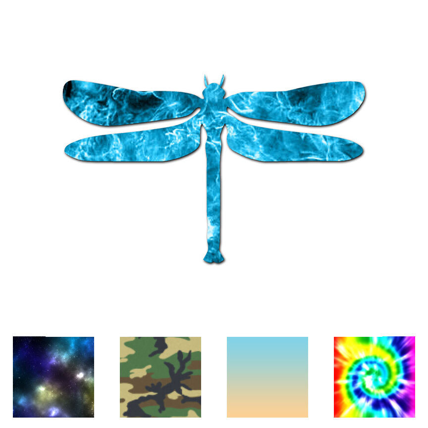 Dragonfly Damselfly – Vinyl Decal Sticker – Multiple Patterns & Sizes – ebn238