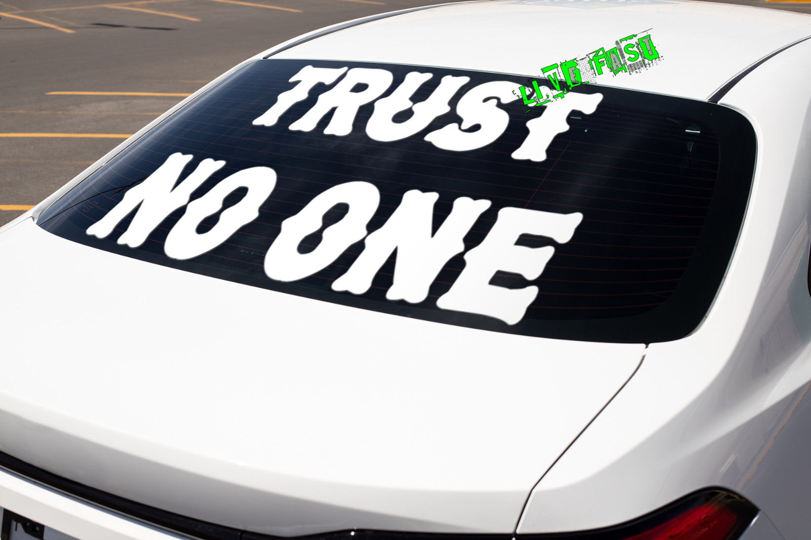 TRUST NO ONE STICKER DECAL outlaw biker sayings wise words chopper motorcycle