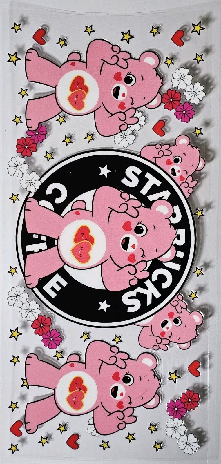 Care Bears UV DTF Transfer Sticker Wrap Tumbler UVDTF BUY 10+ GET COMBINED SHIP