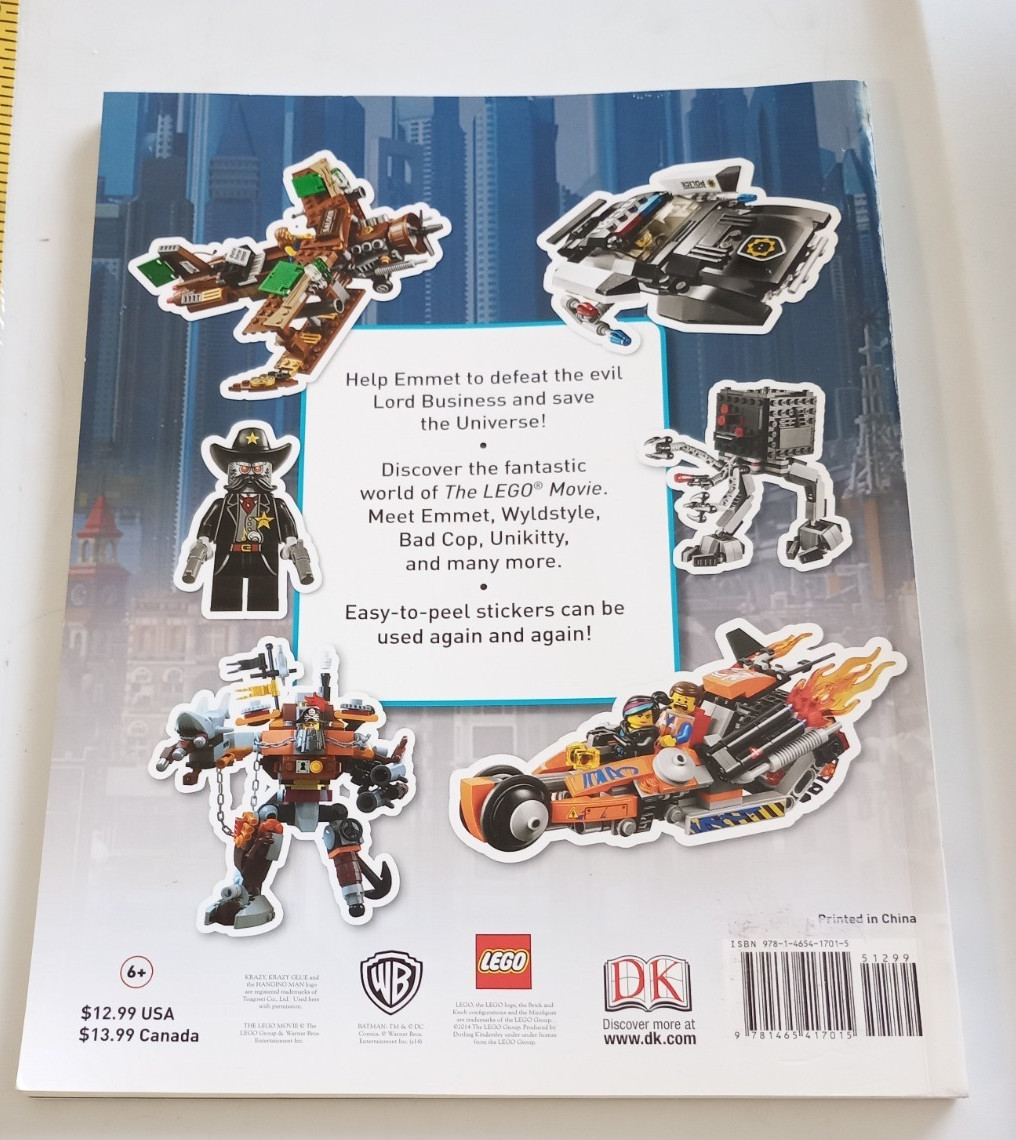 Lego The Lego Movie 1000+ full color reuseable sticker book