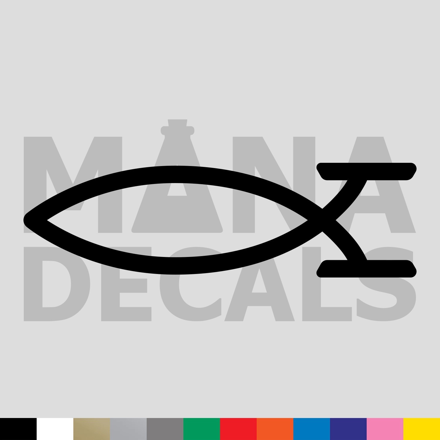 Ichthys Fish Enterprise Vinyl Die Cut Decal Sticker – Space Trek Star