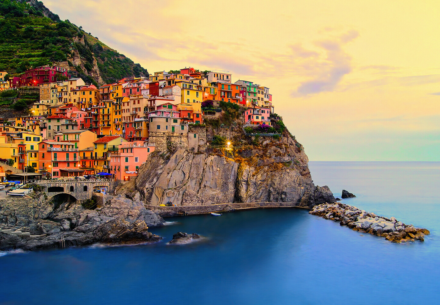 CINQUE TERRE Wallpaper 144×100" Removable Wall Italy Seascape Amalfi Coast DIY