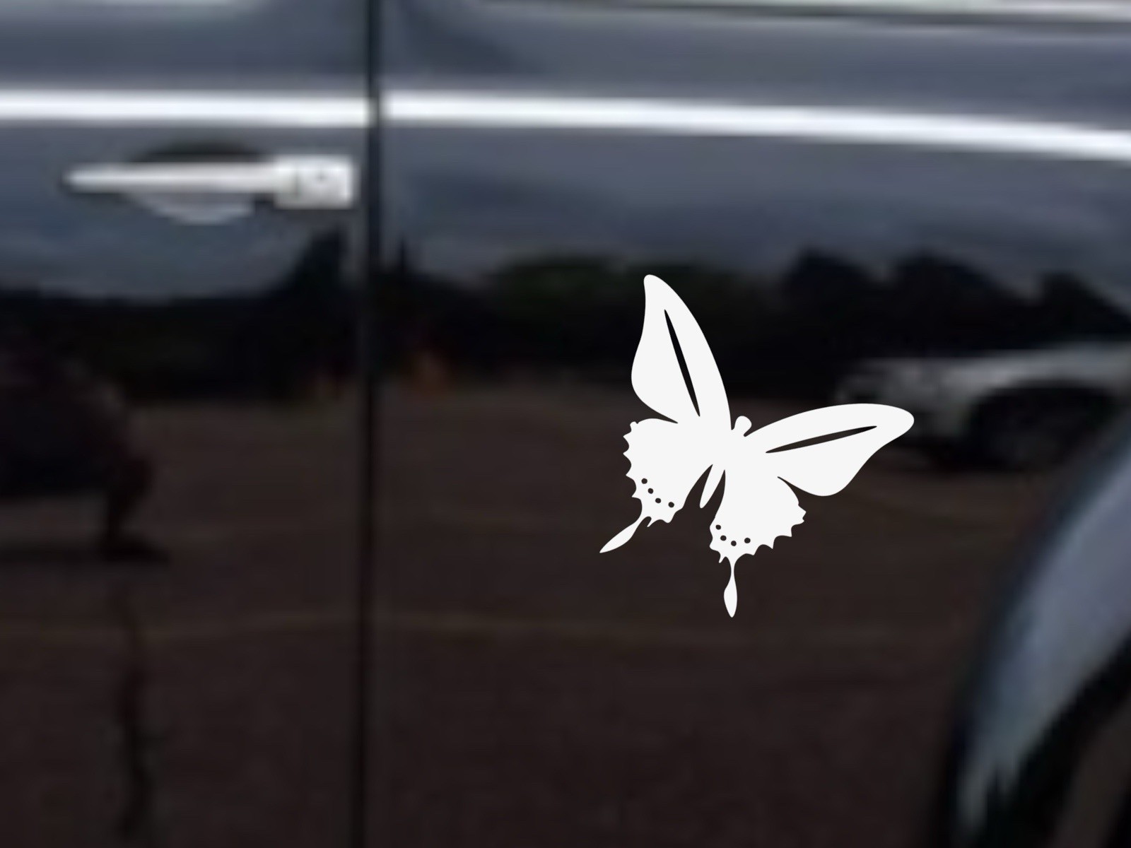 Butterfly design #2 Decal for car Windows Laptops most Smooth Surfaces