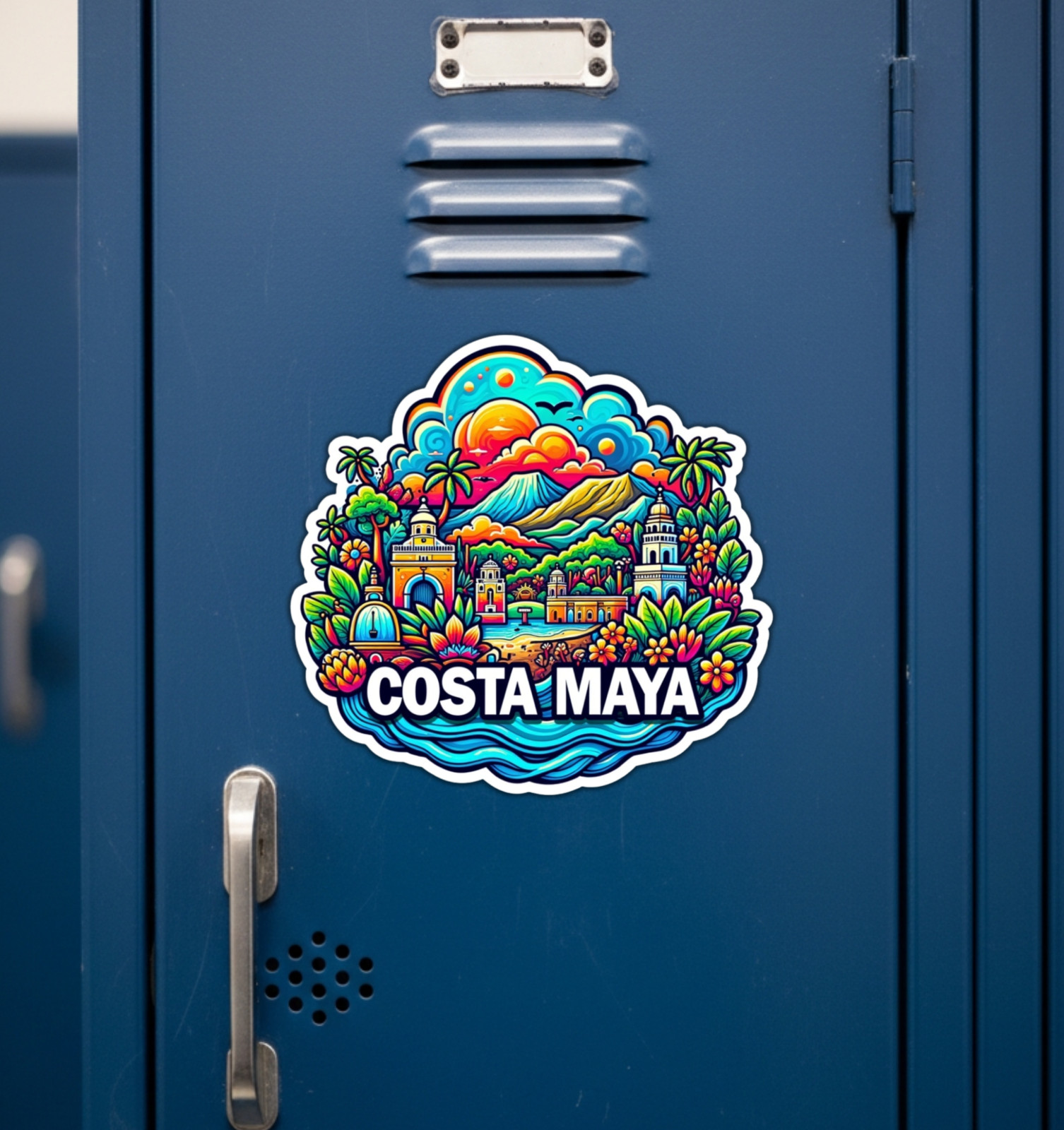 Costa Maya Mexico Fridge Magnet or Laptop Sticker
