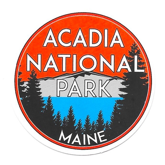Acadia National Park Maine Sticker Vinyl Die Cut Scrapbooking Travel Journal