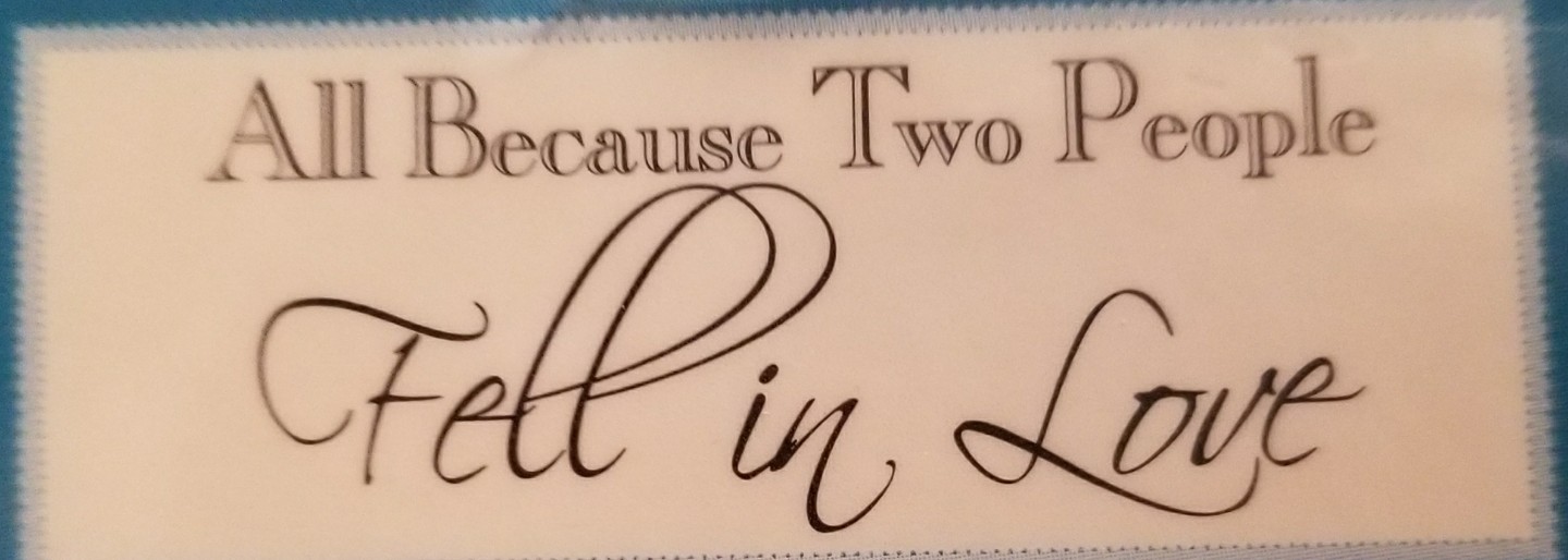 Wall Quick Quotes All Because Two People Fell In Love Brewster 99466 Removable