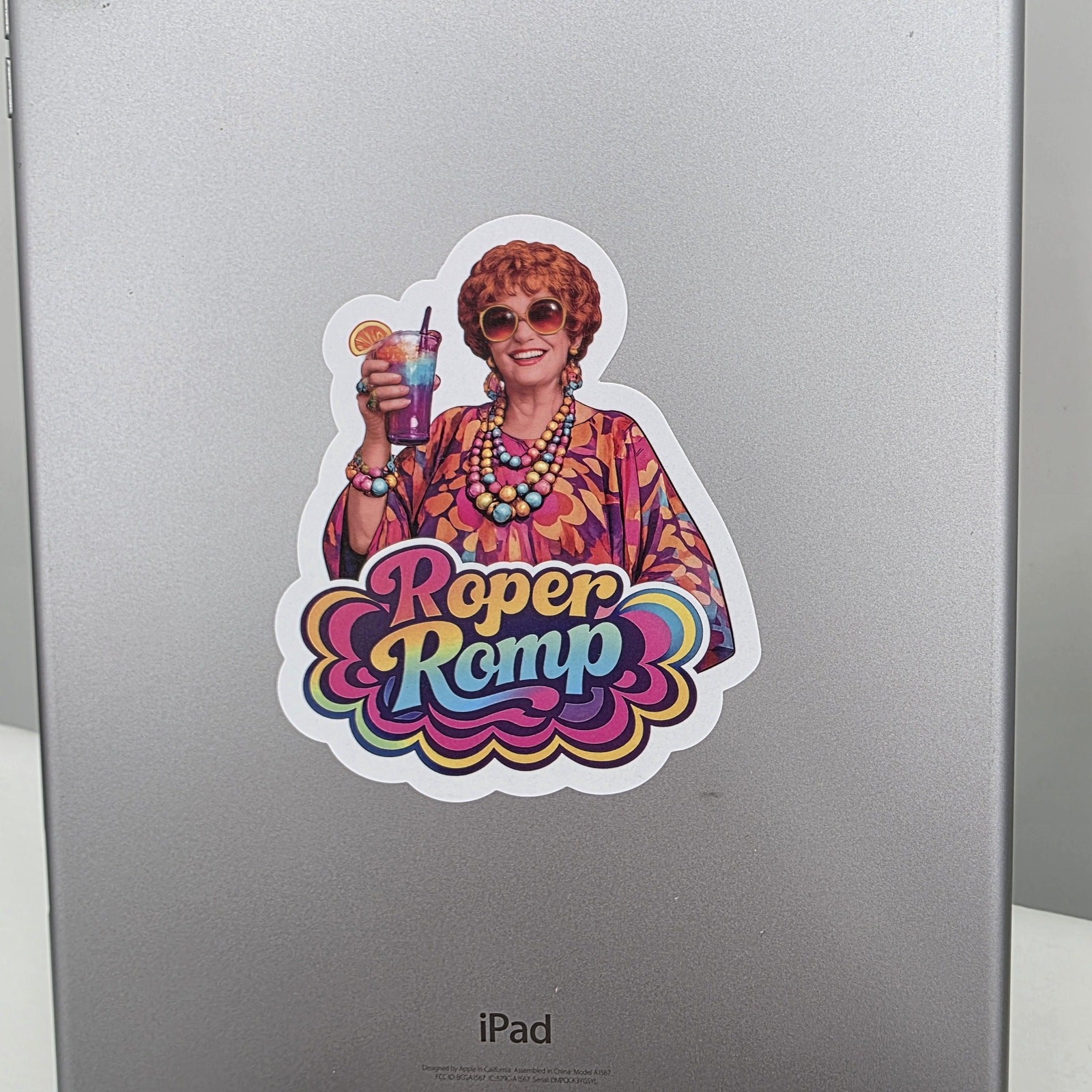 Roper Romp Stickers – 10 Pack Die Cut Full Color Mrs. Roper from Three's Company
