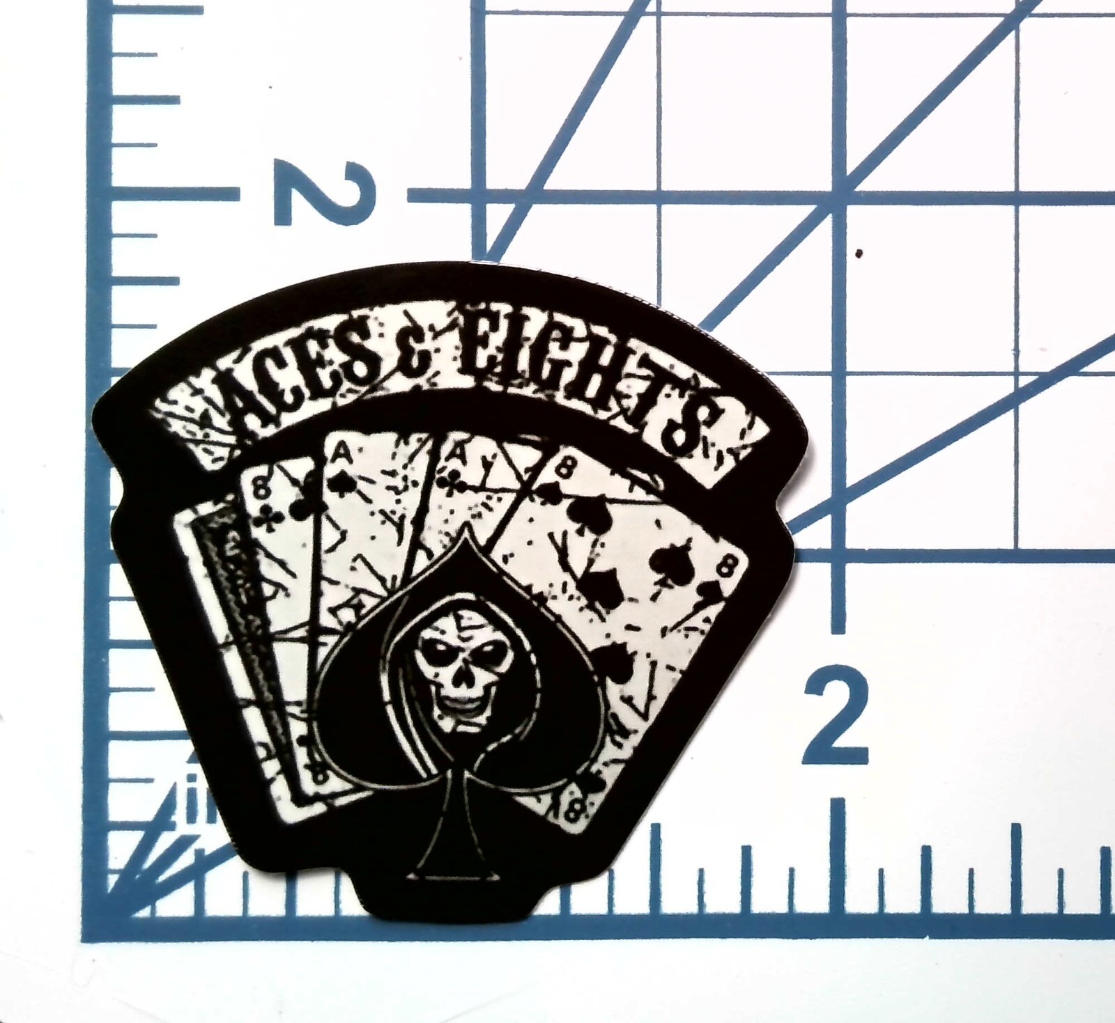 Aces and Eights Vinyl Sticker Dead Mans Hand Cards Die Cut Durable Ready to Ship