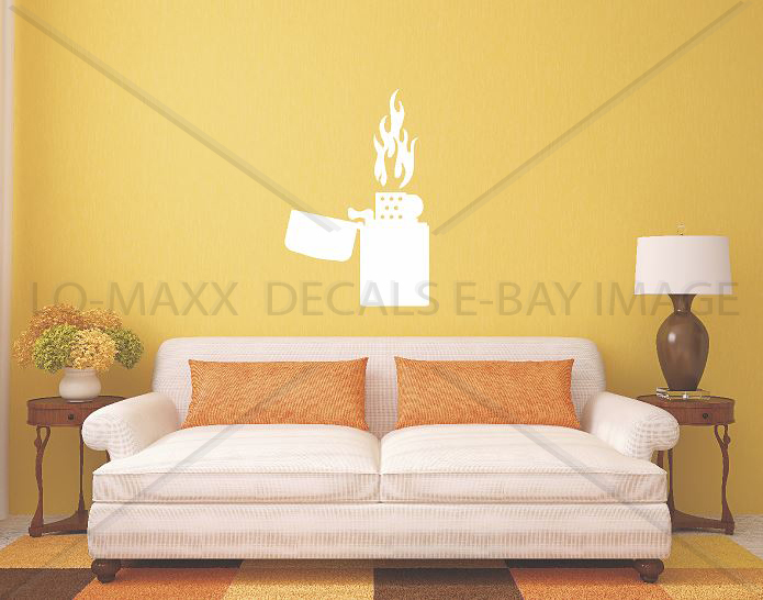 Vintage Cigarette Lighter Retro Car Truck SUV Decor Art Die Cut Vinyl Decal