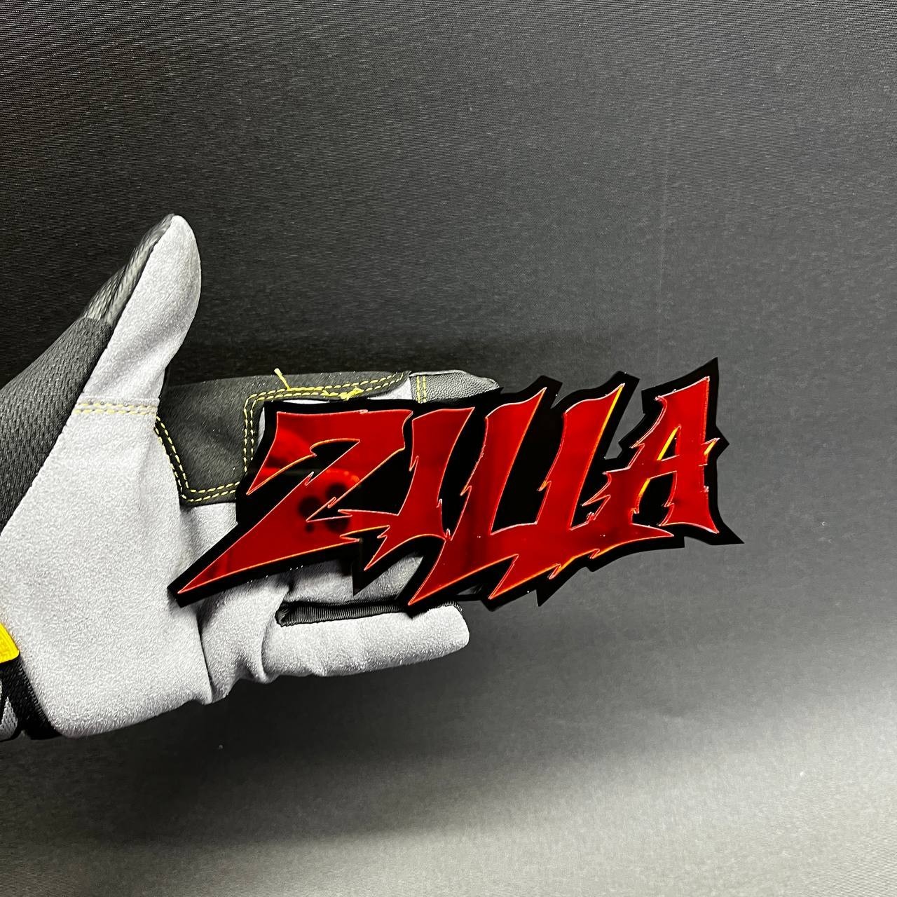 1PC ZILLA Custom 3D Text Car Badge Fender Emblem Tailgate Toolbox Decal