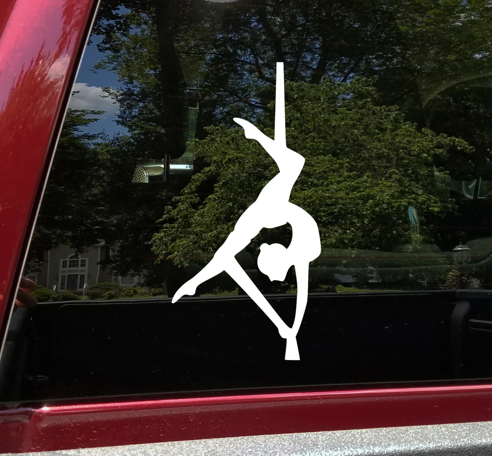 Aerial Silk Artist Vinyl Decal – Hoop Art Performer – Die Cut Sticker Acrobatics