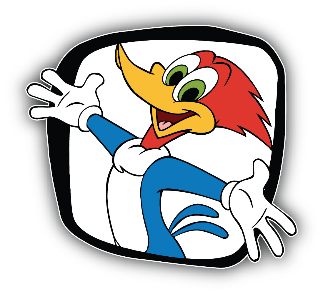 Woody Woodpecker Cartoon Sticker Bumper Decal – "SIZES"