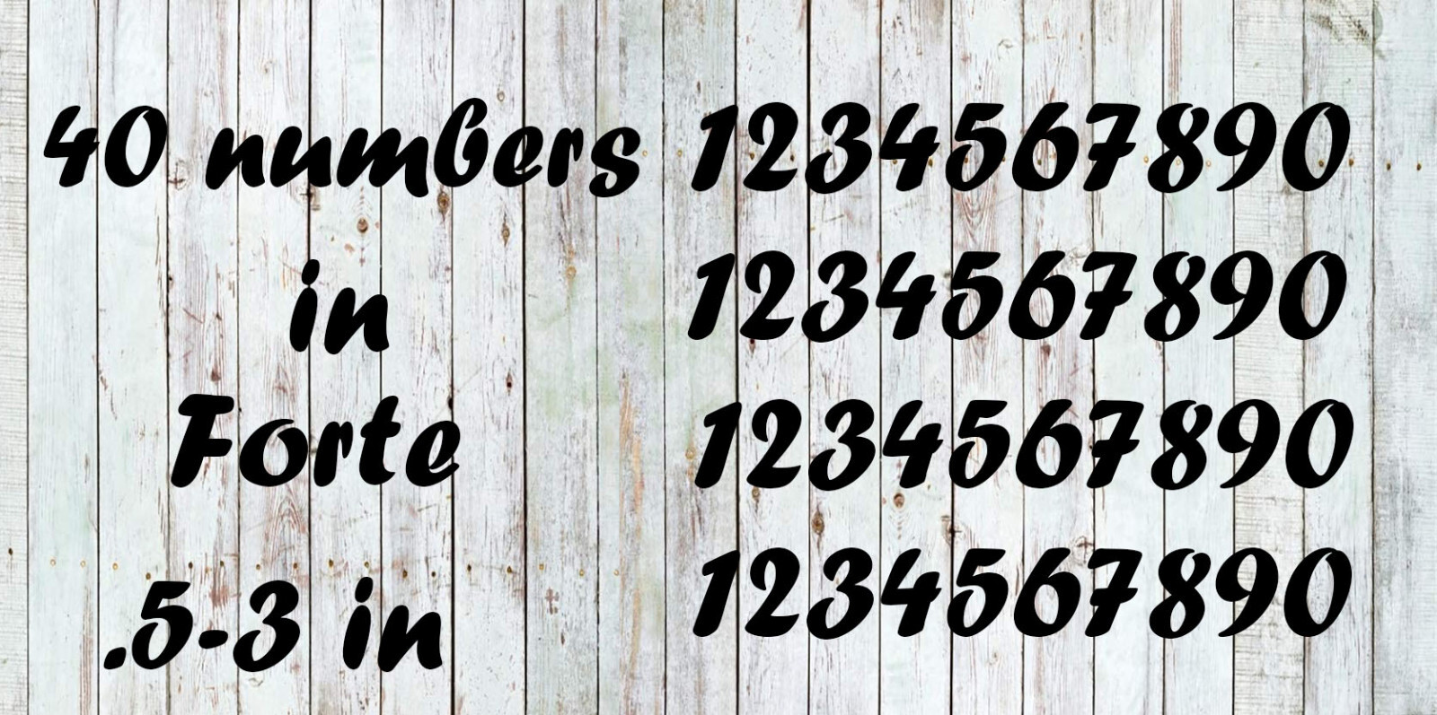 Forte Vinyl Street Address Mailbox Number Decal Stickers