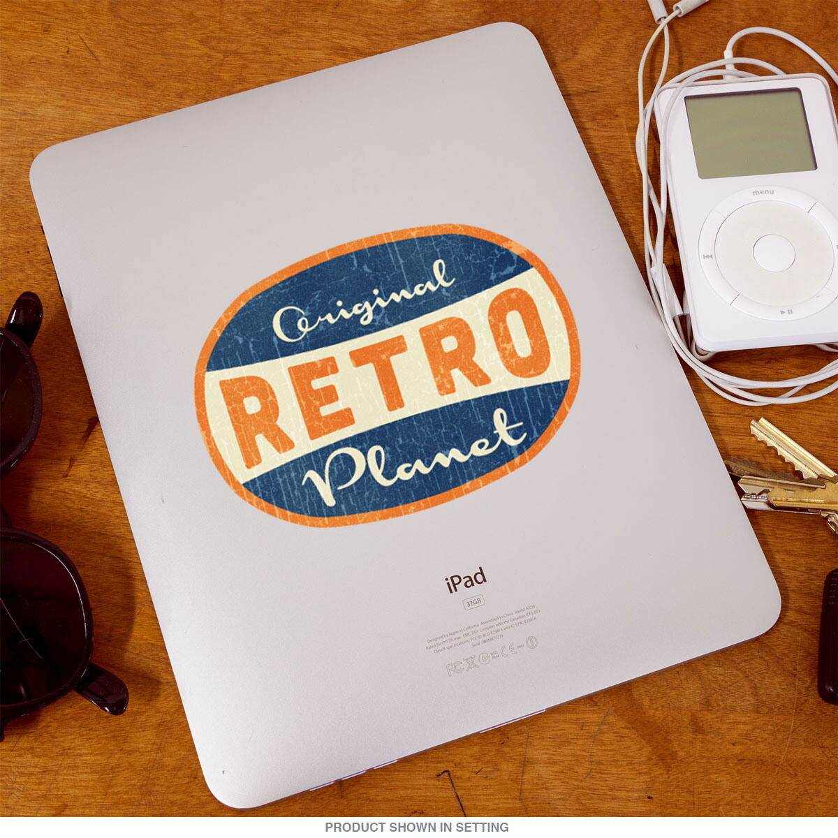 Retro Planet Brand Original Label Vinyl Vintage Style Laptop Car Bumper Sticker