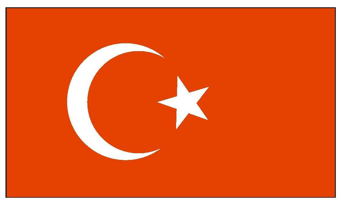 Turkey International Flag Sticker Decal F515