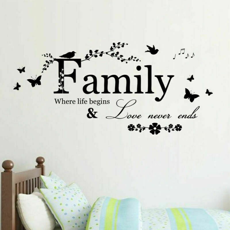 Simple Family Tree Wall Decal Sticker Large Vinyl Photo Picture Frame Room Decor