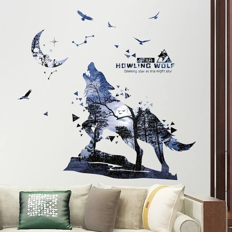Wall Stickers Animal Birds Tree Decal Vinyl Mural Arts Kids Bedroom Home Decor