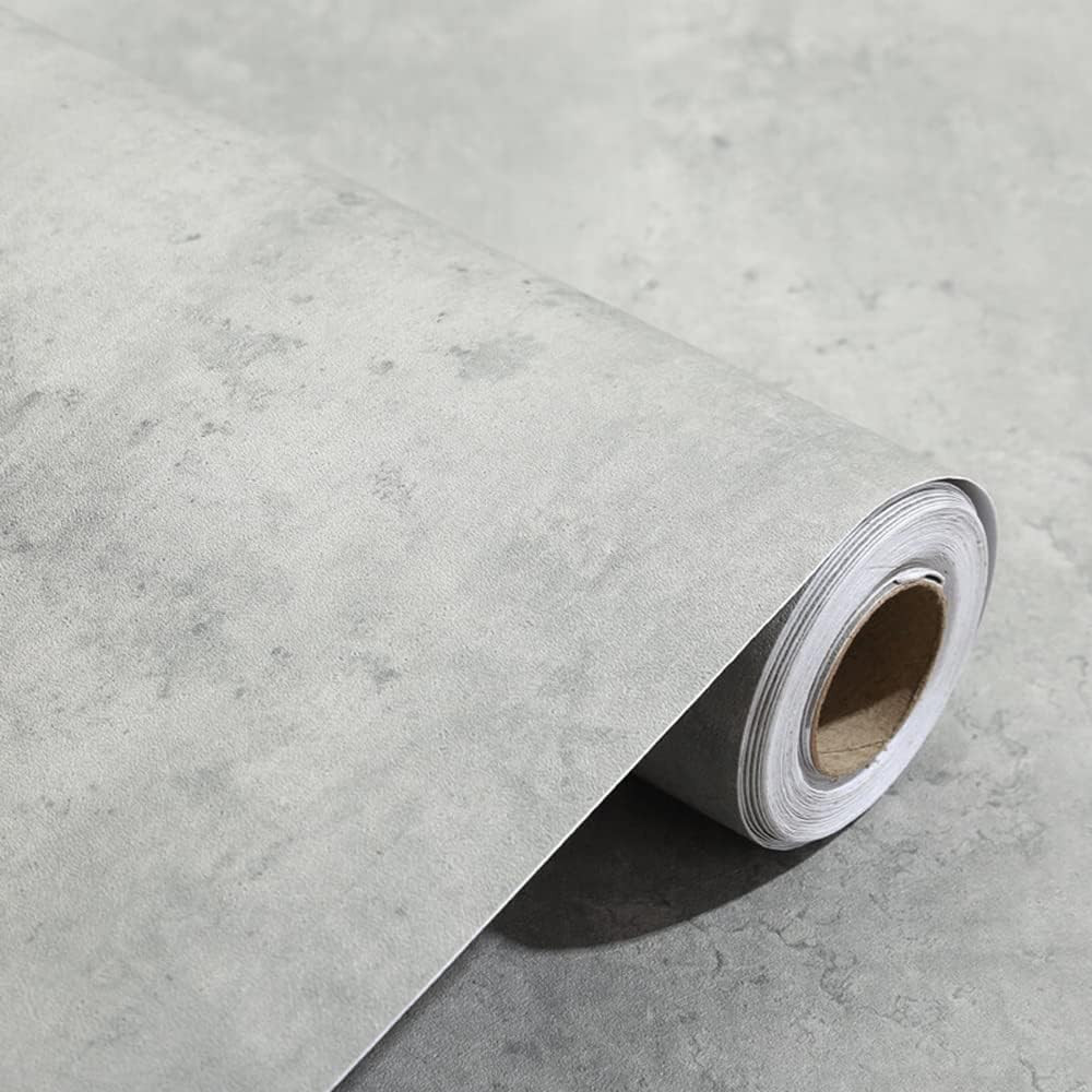 Matte Light Grey Marble Vinyl Wrap Protector Auto Modification Cement Industrial