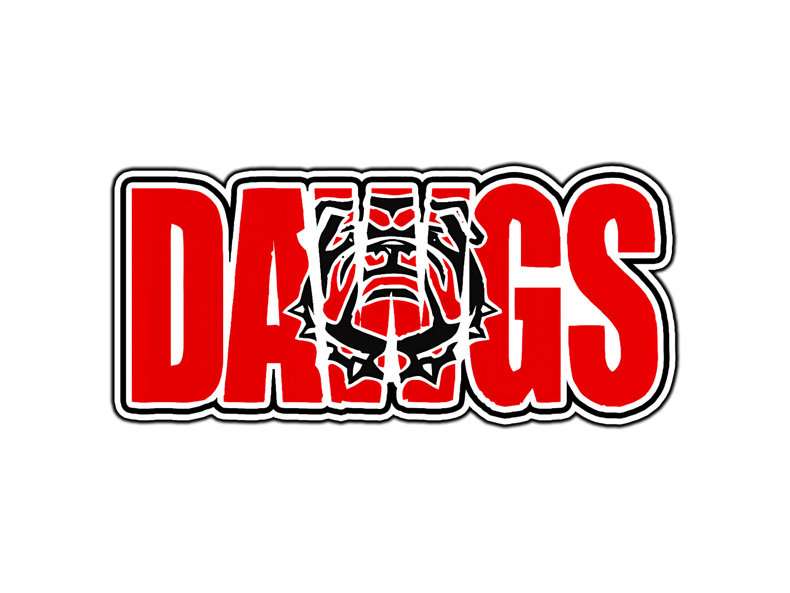 #295 Georgia Bulldogs Dawgs Logo Waterproof Vinyl Sticker Decal Die-Cut