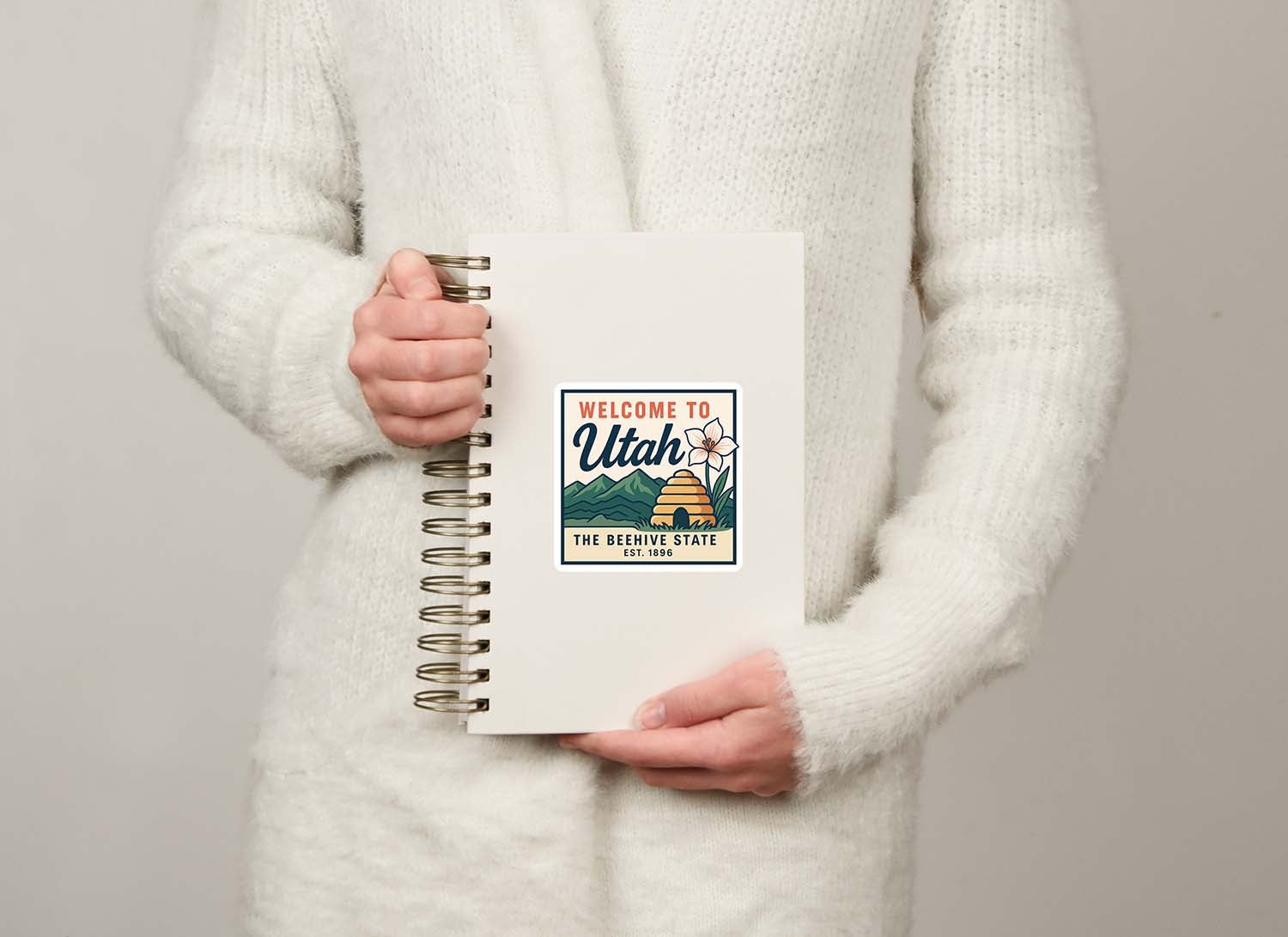 Welcome to Utah Vinyl Sticker – Vintage State Travel Decal