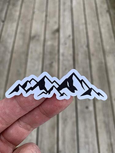 Mountains Sticker Water Bottle Phone Sticker Laptop Sticker