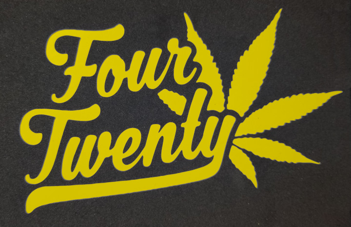Four Twenty Decal Vinyl Sticker CNC Heavy Duty 420 ~ Free FAST shipping! ~