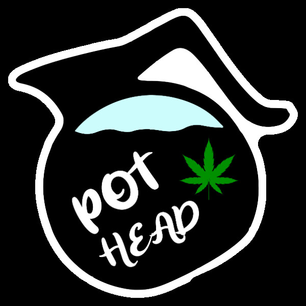 Coffee Pot Head Stoner Sticker Weatherproof Vinyl Weed Laptop Art Cannabis 420