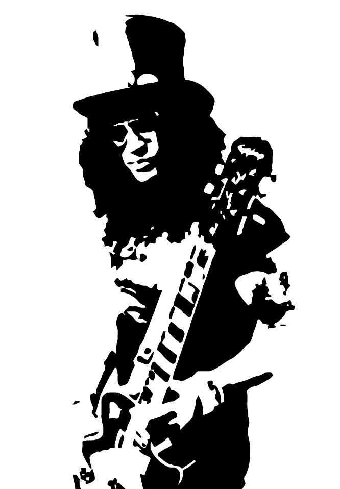 SLASH vinyl decal sticker Guns N Roses record Appetite for Destruction Axl Rose