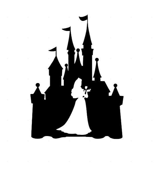 Custom Vinyl Decal Run Castle Cinderella Aurora Belle Tiana Jasmine Pocahontas