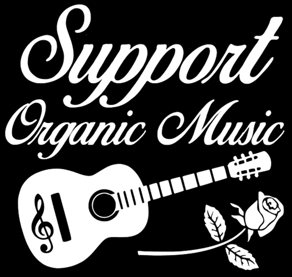 Support Organic Music Decal Sticker Bluegrass Folk Jam Band Rock n Roll Yeti Cup