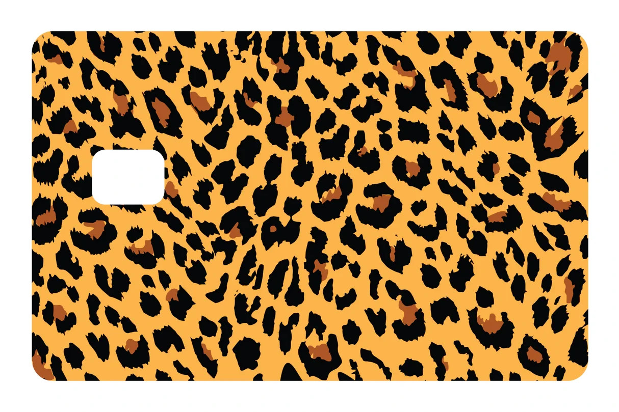 Cheetah Print Exotic Animal Print Card Skin 4 Pack Wild Spotted Fashion Decal