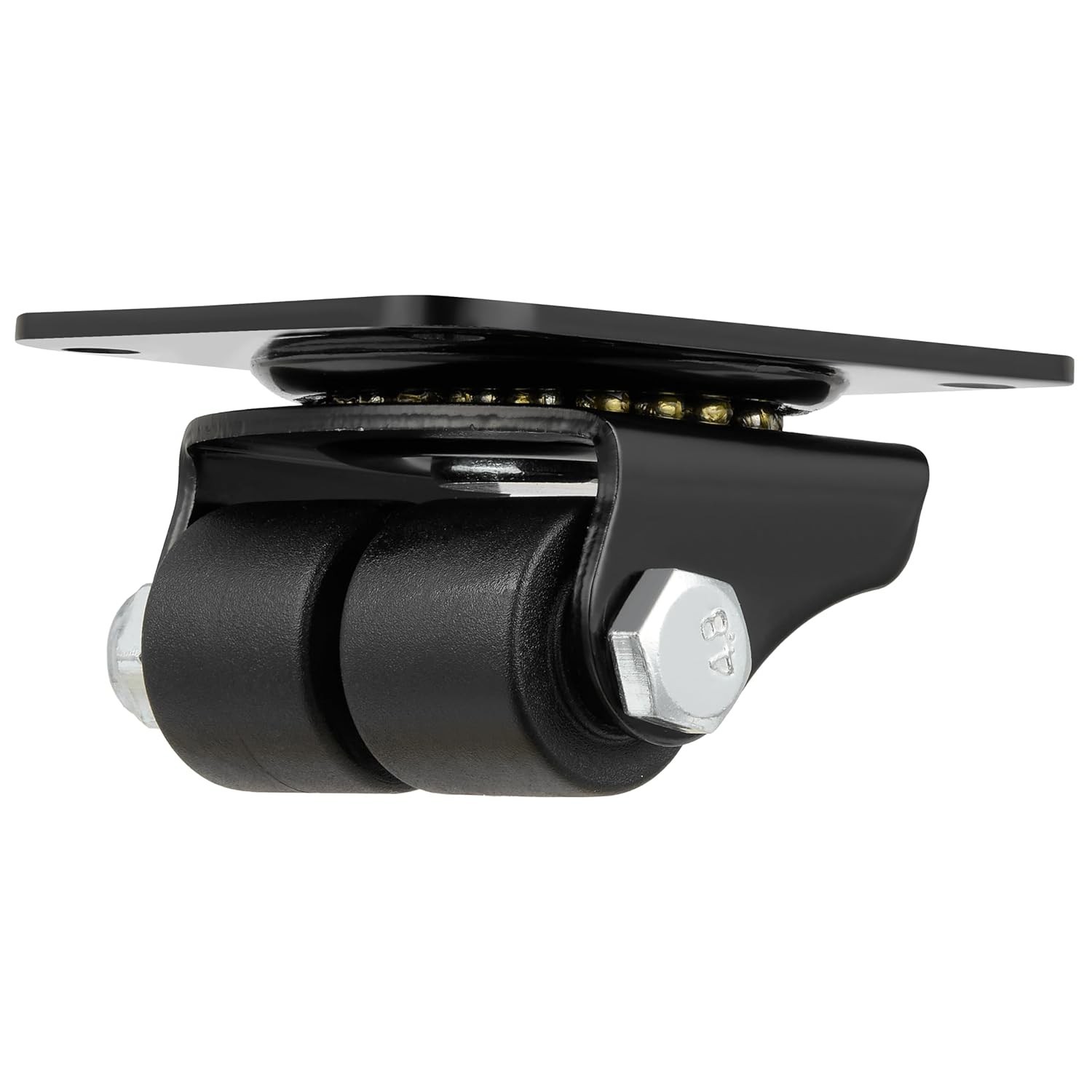 Finnhomy 1 Inch Caster Wheels Set of 4 Heavy Duty Low Profile Plate BLACK