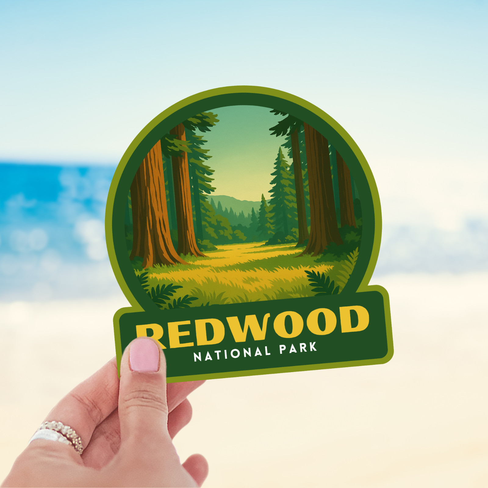 Redwood National Park Sticker Vinyl Decal Laptop Water Bottle Cooler