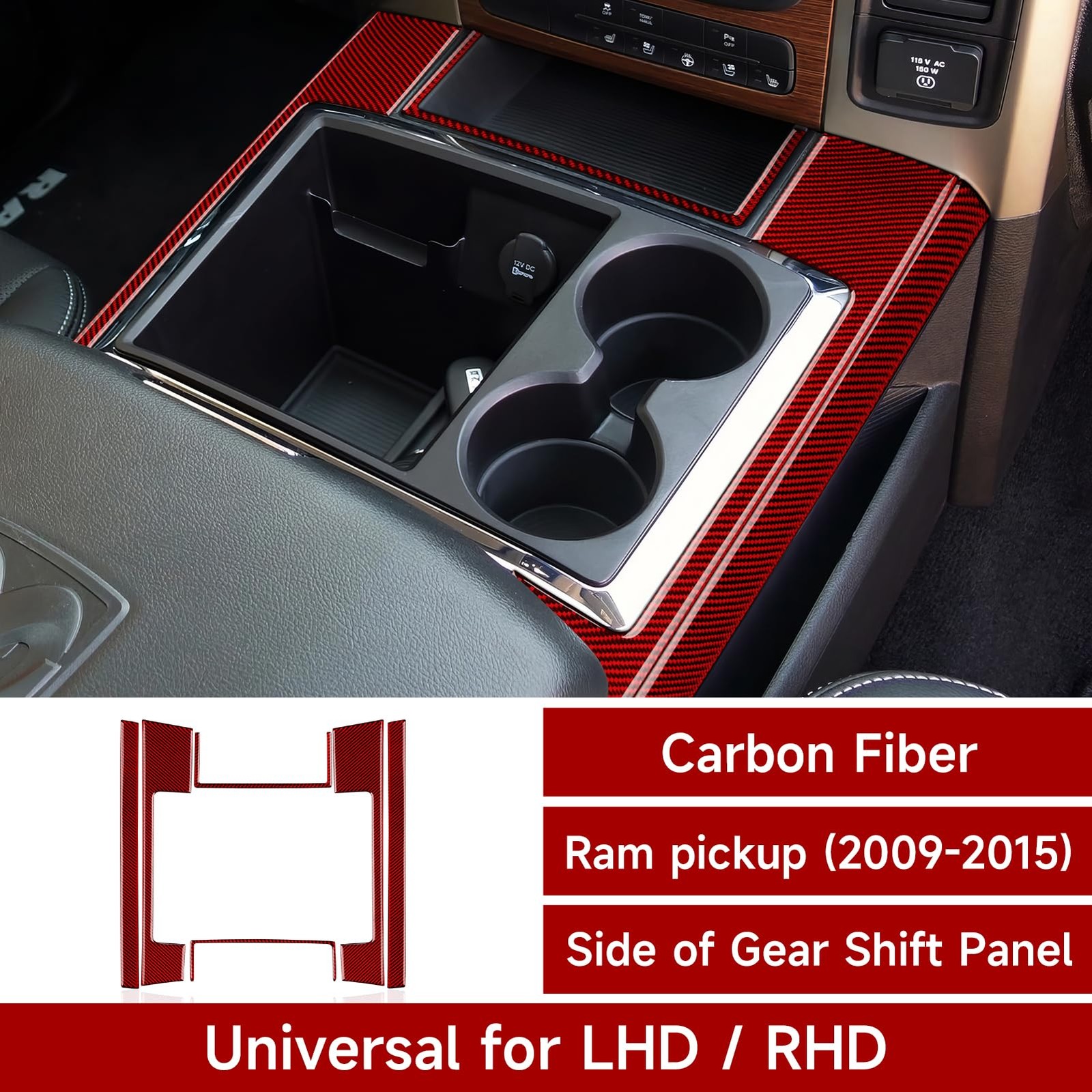 Gear Shift Panel Decals for 20092015 Dodge Ram 1500 2500 3500 Accessories