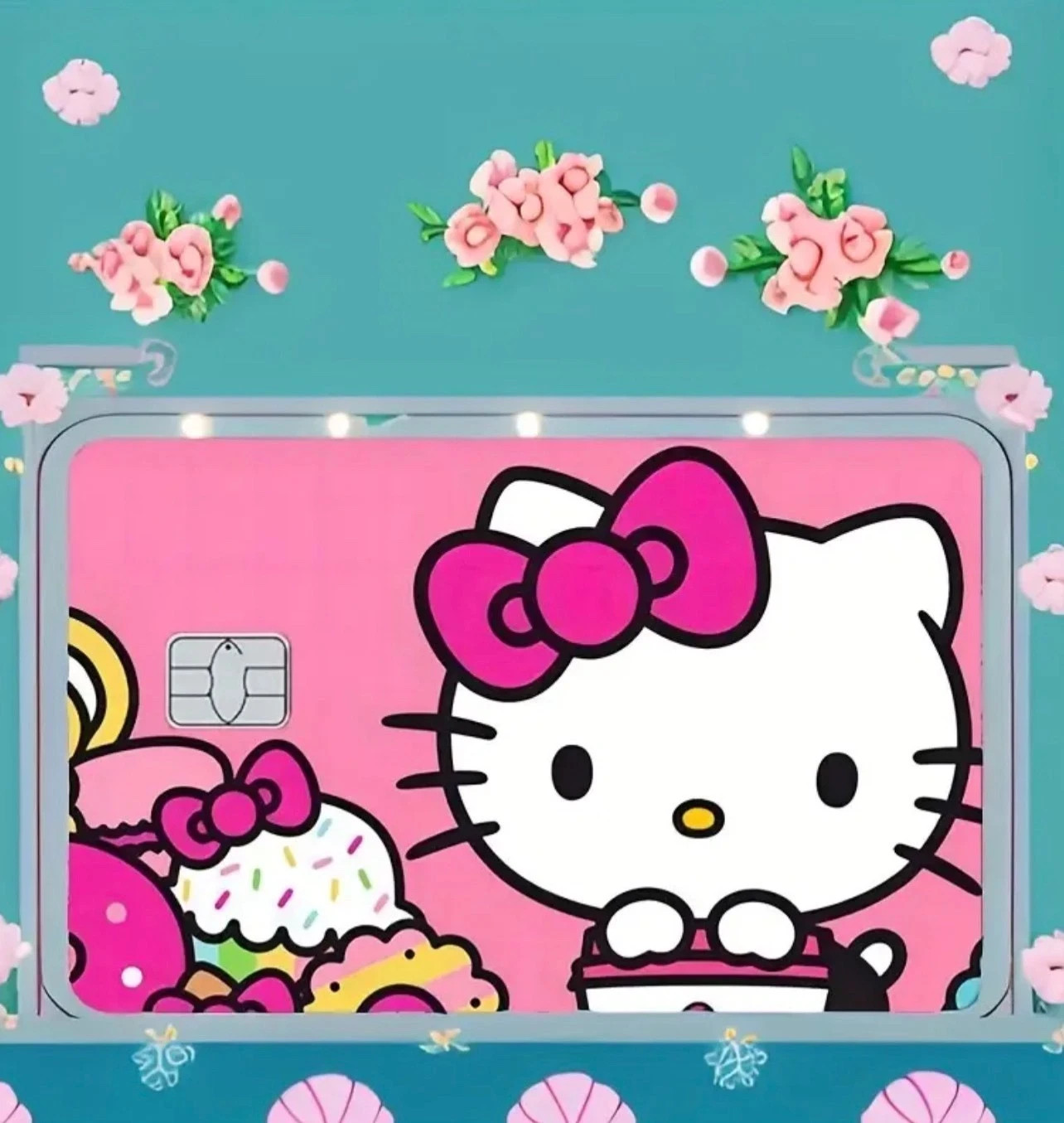 Hello Kitty Card Skin 6-Pack Variety Set Cute Anime Vinyl Credit Card Decal Cove