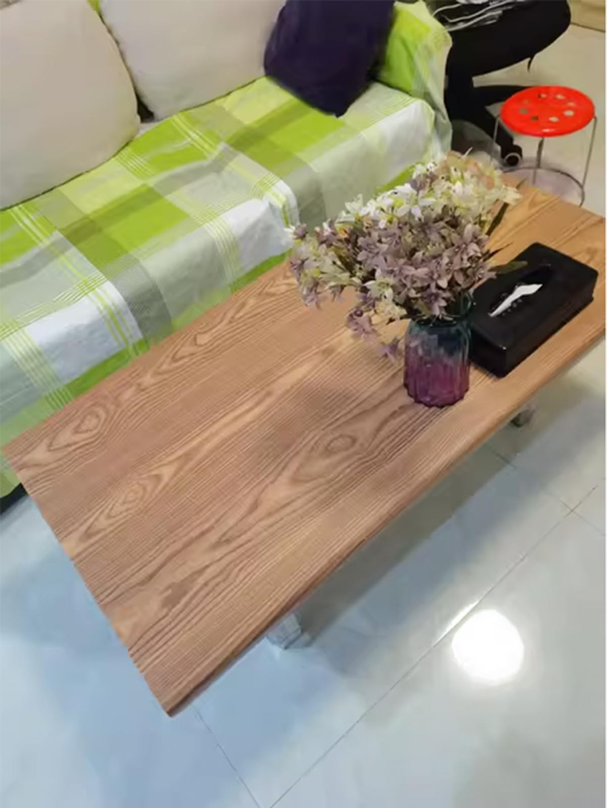 Self Adhesive Wood Grain Furniture Stickers PVC Wallpaper cabinets Gloss Film…