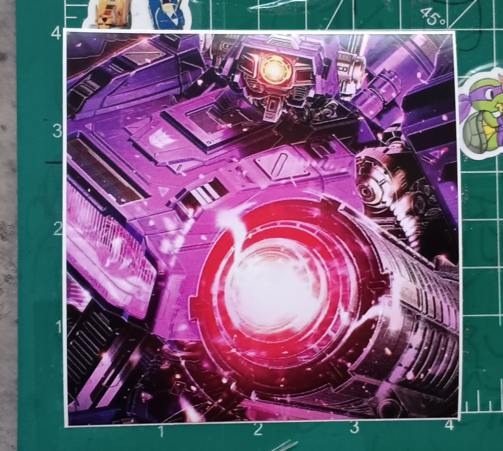 TRANSFORMERS SHOCKWAVE STICKER X HIGH-GLOSS VYNIL STICKER 4X4 INCH STICKER X