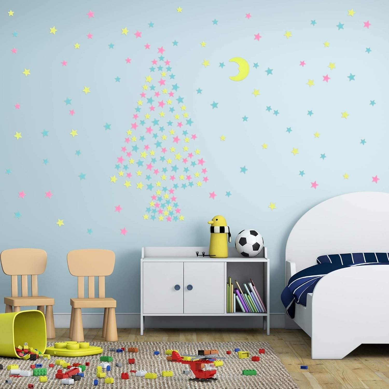 Glow in the Dark Stars – 100-Piece Luminous Wall Stickers for Magical Rooms
