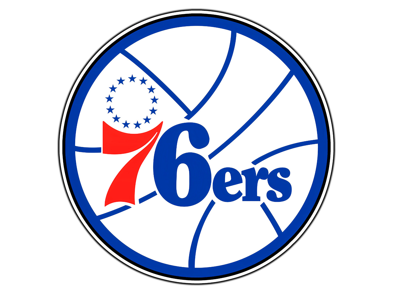 Philadelphia 76ers Logo #2 Basketball Sticker Waterproof Vinyl Decal Car
