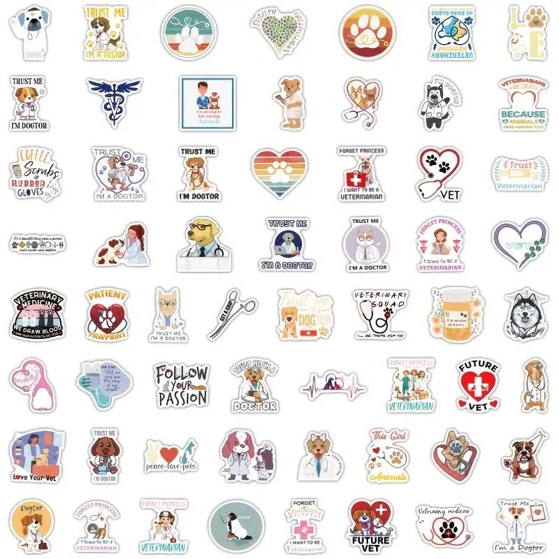 VET Vinyl Stickers [B]Future VETERINARIAN Animal Doctor DOG CAT~WATERPROOF Decal