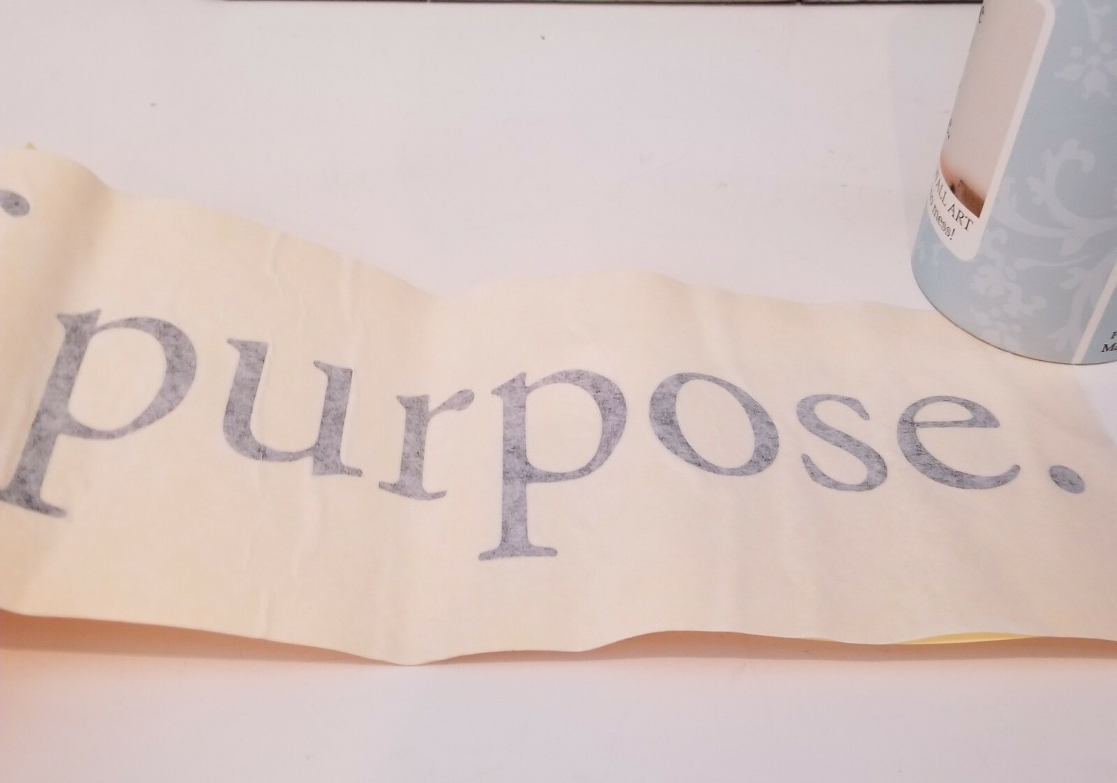 DCWV Home 'The Purpose Of Life Is A Life Of Purpose' Removable Vinyl Decal Black