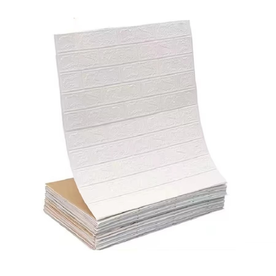 3D Self-Adhesive Brick Wallpaper – Waterproof Wall Sticker for Home Decor