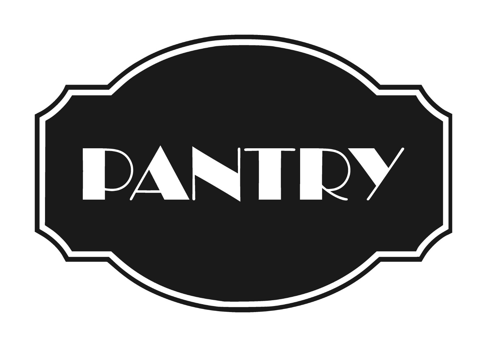 Pantry vinyl door decal, kitchen sticker, home decor, wall art