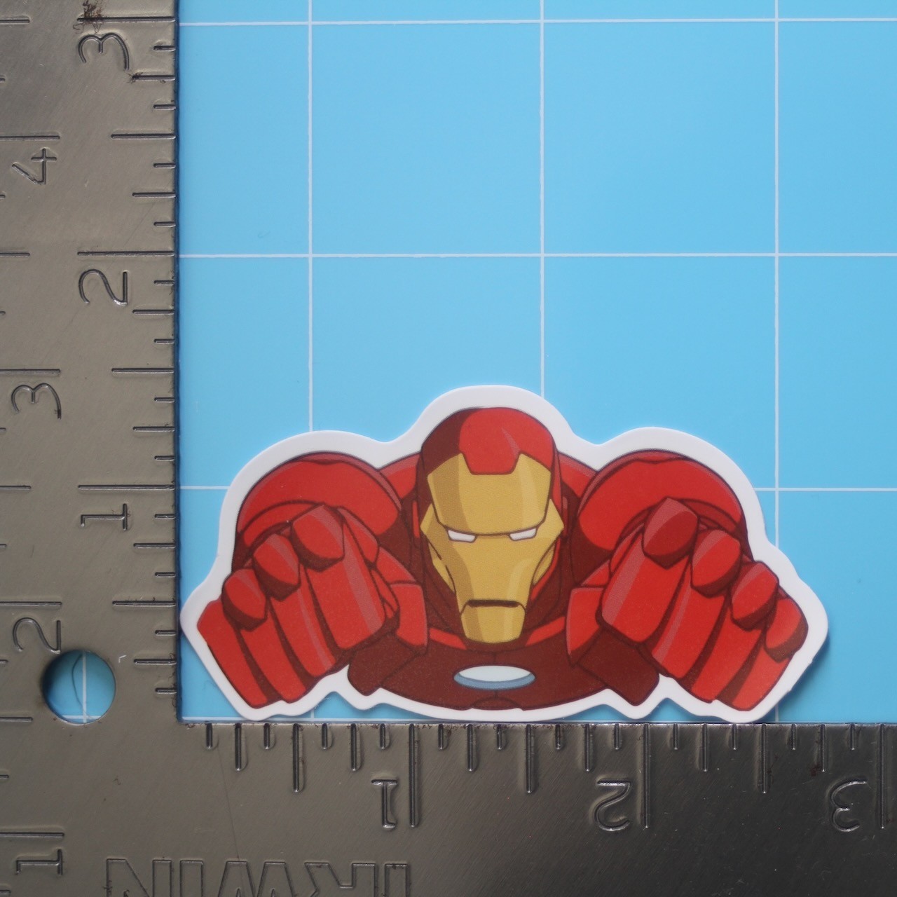 Marvel Universe Sticker (IRON MAN) MCU Superheroes, Gloss PVC Decal